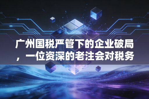 广州国税严管下的企业破局,一位资深的老注会对税务合规的肺腑之言