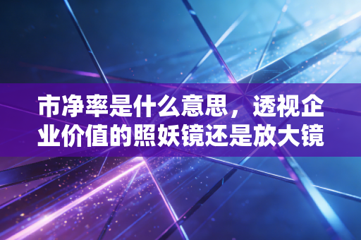 市净率是什么意思,透视企业价值的照妖镜还是放大镜?
