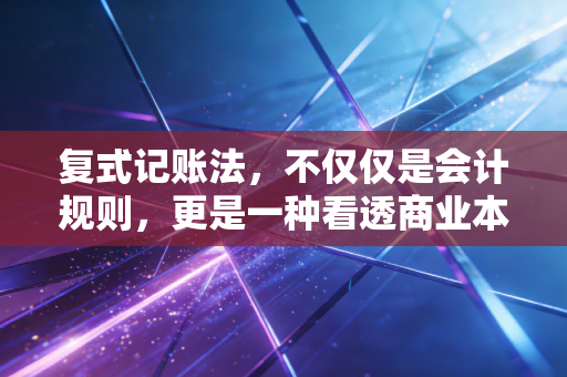 复式记账法，不仅仅是会计规则，更是一种看透商业本质的哲学
