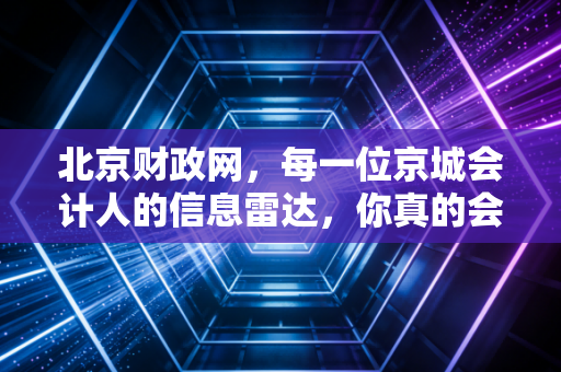 北京财政网，每一位京城会计人的信息雷达，你真的会用吗？