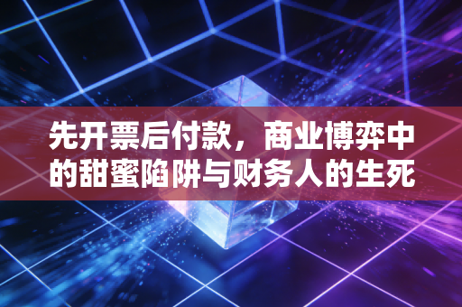 先开票后付款，商业博弈中的甜蜜陷阱与财务人的生死防线