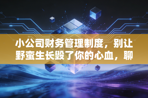 小公司财务管理制度，别让野蛮生长毁了你的心血，聊聊接地气的管钱之道