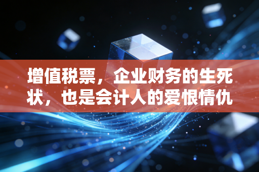 增值税票，企业财务的生死状，也是会计人的爱恨情仇