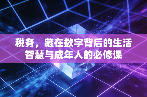 税务,藏在数字背后的生活智慧与成年人的必修课