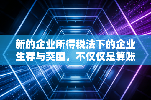 新的企业所得税法下的企业生存与突围,不仅仅是算账,更是战略