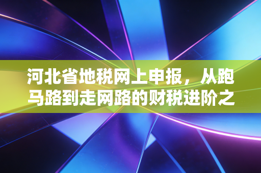河北省地税网上申报，从跑马路到走网路的财税进阶之路
