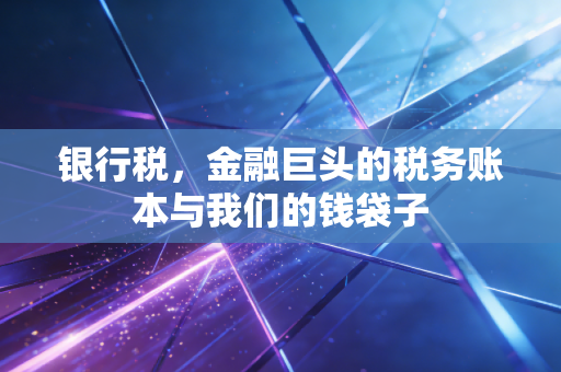 银行税,金融巨头的税务账本与我们的钱袋子