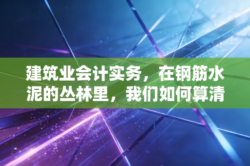 建筑业会计实务，在钢筋水泥的丛林里，我们如何算清这笔糊涂账？