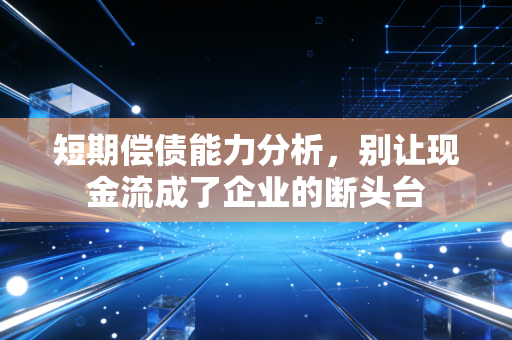 短期偿债能力分析，别让现金流成了企业的断头台