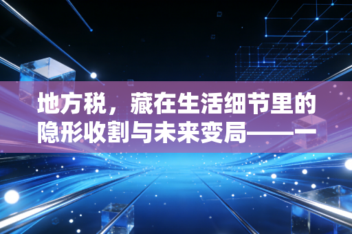 地方税,藏在生活细节里的隐形收割与未来变局——一名注会眼中的财税博弈