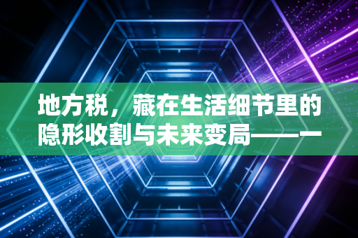 地方税,藏在生活细节里的隐形收割与未来变局——一名注会眼中的财税博弈