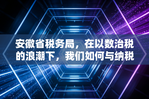 安徽省税务局，在以数治税的浪潮下，我们如何与纳税人共舞？