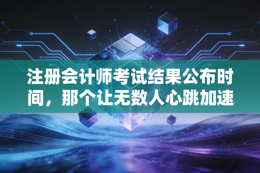 注册会计师考试结果公布时间，那个让无数人心跳加速的审判日