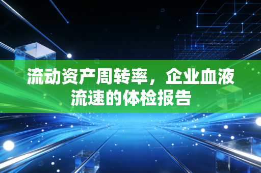流动资产周转率,企业血液流速的体检报告