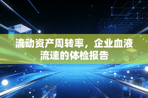 流动资产周转率,企业血液流速的体检报告