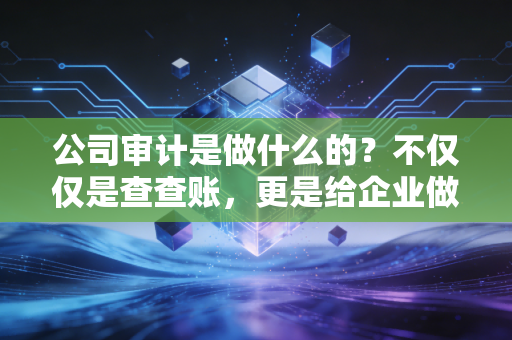 公司审计是做什么的？不仅仅是查查账，更是给企业做一次深度体检