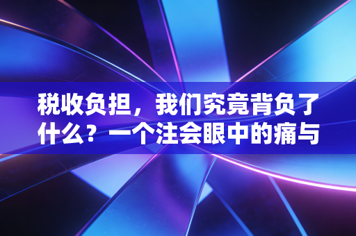 税收负担，我们究竟背负了什么？一个注会眼中的痛与解药