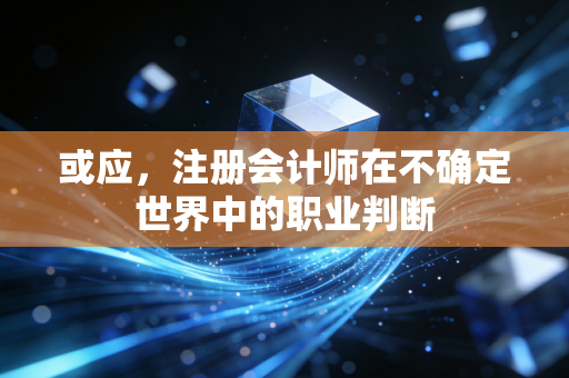 或应，注册会计师在不确定世界中的职业判断