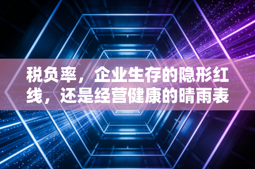 税负率,企业生存的隐形红线,还是经营健康的晴雨表?