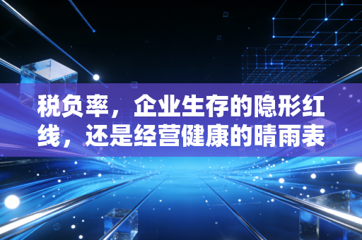 税负率，企业生存的隐形红线，还是经营健康的晴雨表？