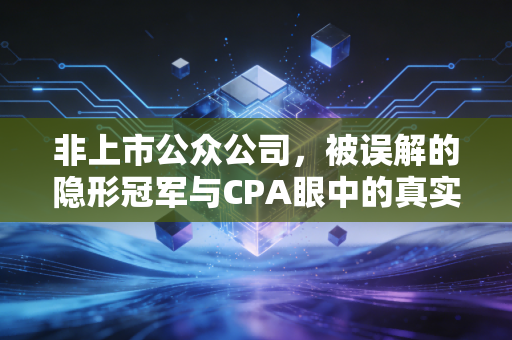 非上市公众公司,被误解的隐形冠军与CPA眼中的真实江湖