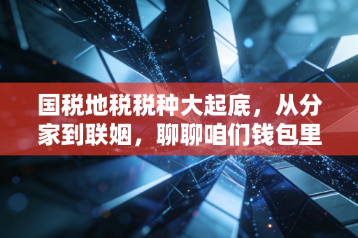 国税地税税种大起底,从分家到联姻,聊聊咱们钱包里的那些事儿