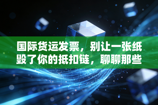 国际货运发票，别让一张纸毁了你的抵扣链，聊聊那些年财务踩过的坑