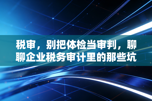 税审,别把体检当审判,聊聊企业税务审计里的那些坑与路