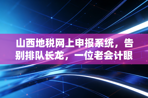 山西地税网上申报系统,告别排队长龙,一位老会计眼中的数字化税务变迁