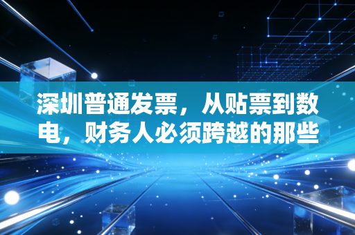 深圳普通发票,从贴票到数电,财务人必须跨越的那些坎儿