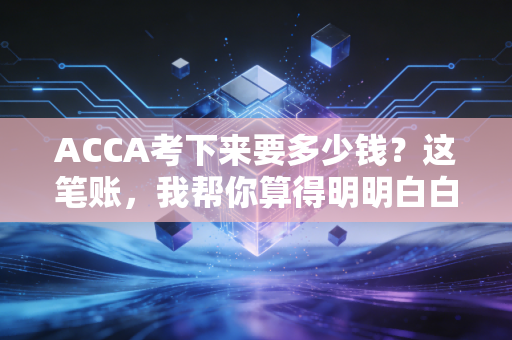 ACCA考下来要多少钱?这笔账,我帮你算得明明白白