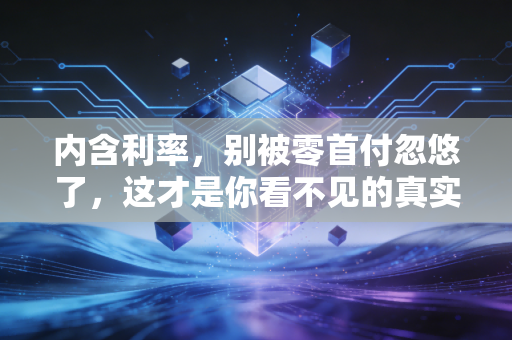 内含利率，别被零首付忽悠了，这才是你看不见的真实资金成本