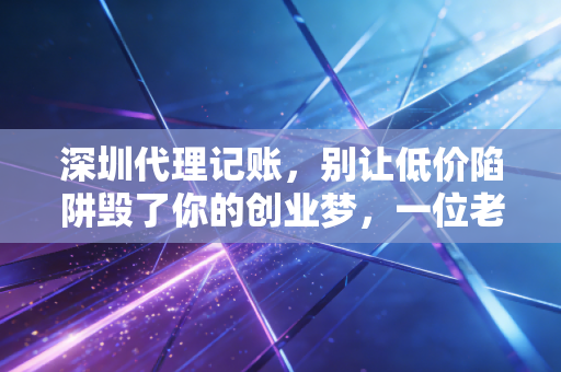 深圳代理记账，别让低价陷阱毁了你的创业梦，一位老会计的掏心窝子话