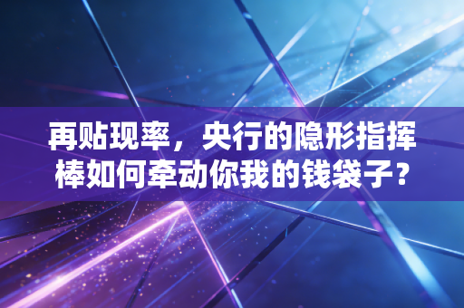 再贴现率，央行的隐形指挥棒如何牵动你我的钱袋子？