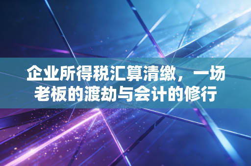 企业所得税汇算清缴，一场老板的渡劫与会计的修行
