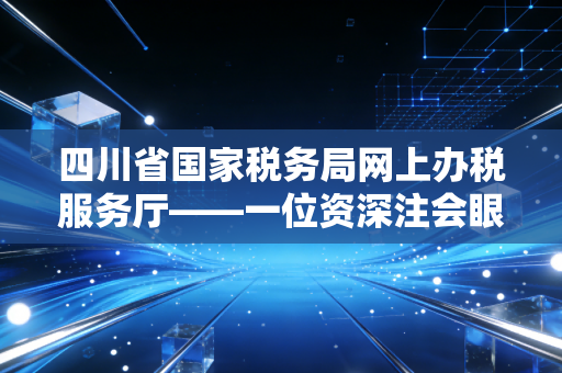 四川省国家税务局网上办税服务厅——一位资深注会眼中的税务数字化实战与思考