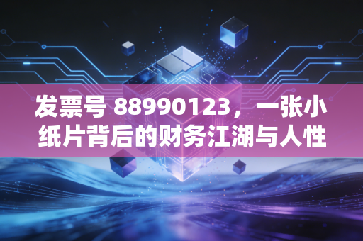 发票号 88990123,一张小纸片背后的财务江湖与人性博弈