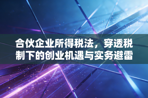 合伙企业所得税法，穿透税制下的创业机遇与实务避雷指南