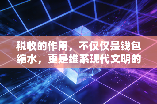 税收的作用，不仅仅是钱包缩水，更是维系现代文明的隐形契约