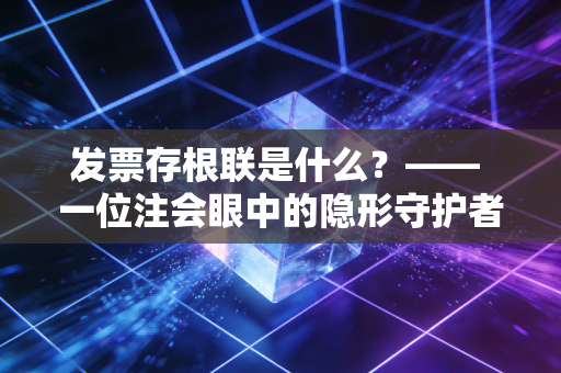 发票存根联是什么？—— 一位注会眼中的隐形守护者与数字化变革