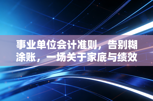 事业单位会计准则，告别糊涂账，一场关于家底与绩效的深刻变革