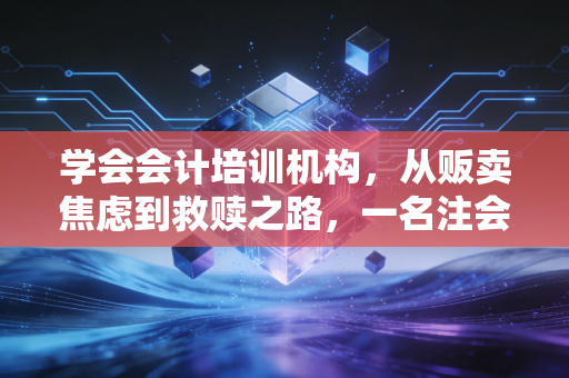 学会会计培训机构，从贩卖焦虑到救赎之路，一名注会老兵的深度观察
