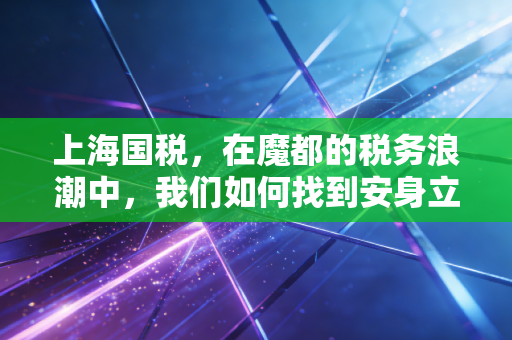 上海国税，在魔都的税务浪潮中，我们如何找到安身立命的锚？