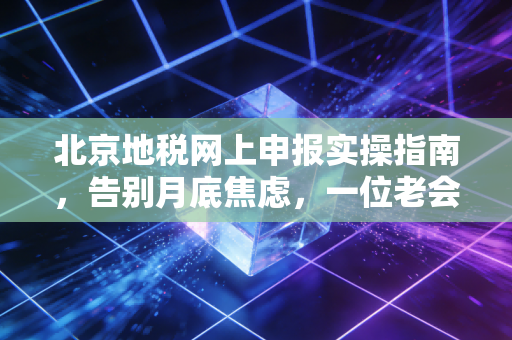 北京地税网上申报实操指南，告别月底焦虑，一位老会计的肺腑之言
