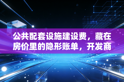 公共配套设施建设费，藏在房价里的隐形账单，开发商与税务局的终极博弈
