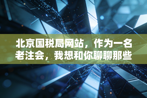 北京国税局网站，作为一名老注会，我想和你聊聊那些藏在网页背后的税务潜规则与生存智慧