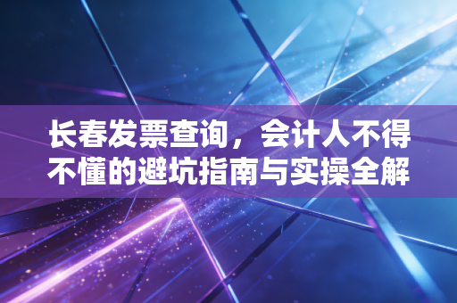 长春发票查询,会计人不得不懂的避坑指南与实操全解