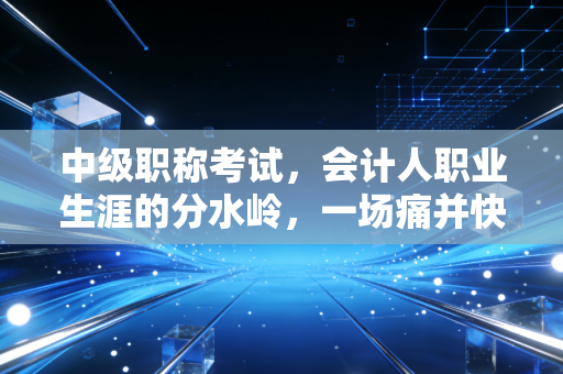 中级职称考试,会计人职业生涯的分水岭,一场痛并快乐着的进阶洗礼