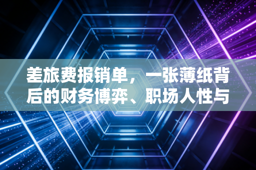 差旅费报销单,一张薄纸背后的财务博弈、职场人性与合规智慧