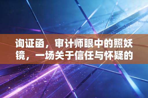 询证函,审计师眼中的照妖镜,一场关于信任与怀疑的终极博弈